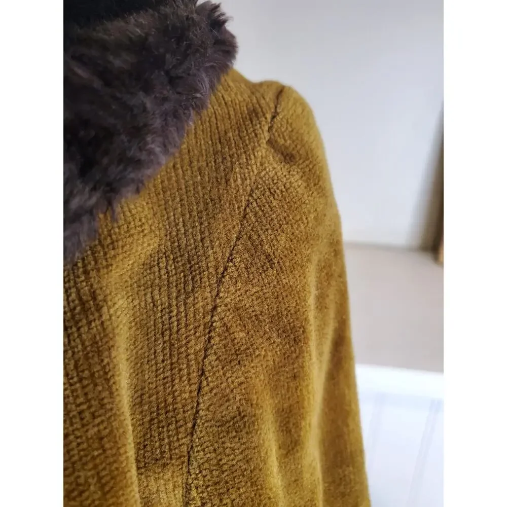 Vintage Corduroy Faux Fur Coat and suit industry UNION 1950,60s,70s? - Picture 12 of 13